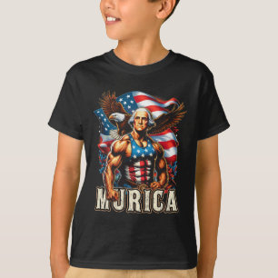 T-shirt 4 juillet patriotique drôle George Washington juil