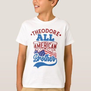 T-shirt 4 juillet Tous les frères américains famille patri