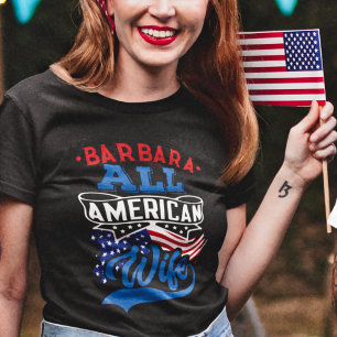 T-shirt 4 juillet Toute femme américaine famille patriotiq