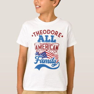 T-shirt 4 juillet Toute la famille américaine correspondan