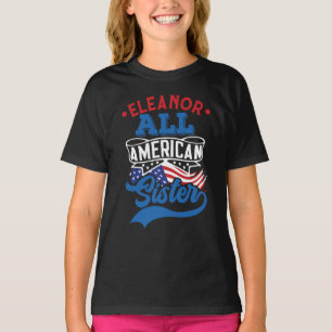T-shirt 4 juillet Toute la famille patriotique soeur améri