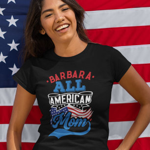 T-shirt 4 juillet Toute maman américaine famille patriotiq