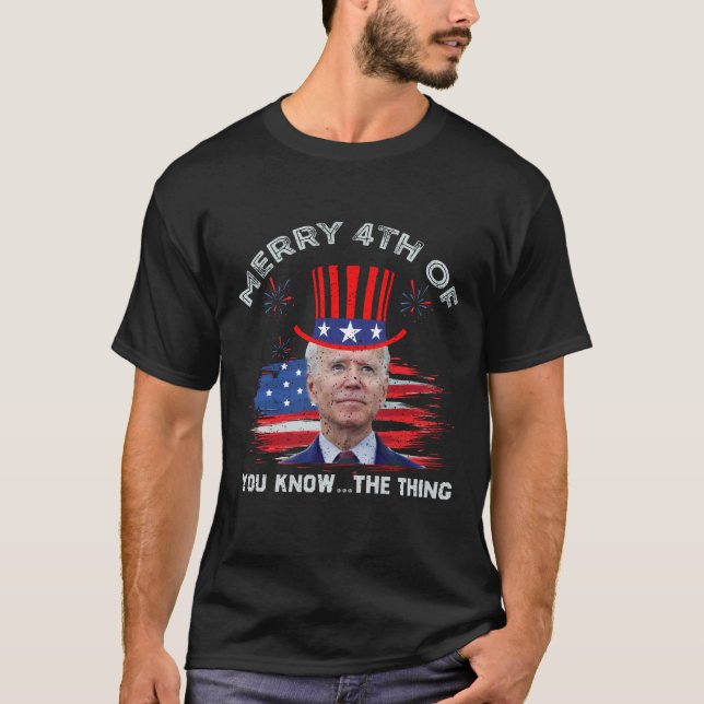 T-shirt  4 juillet tu sais ce que tu sais (Devant)