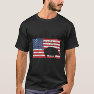 T-shirt 4 juillet Usa Patriotic Cog Farm Agriculteur