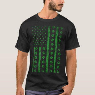 T-shirt 4 Leaf C US Drapeau St Patrick s Day St Paddle Day