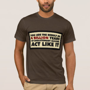 T-shirt 4 milliards d'ans d'évolution. L'acte l'aiment