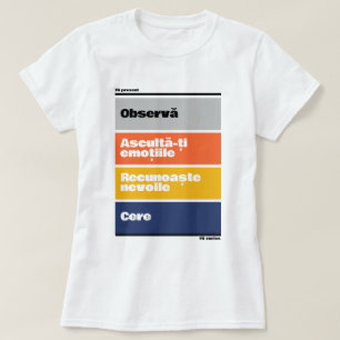 T-shirt 4 pasi din CNV