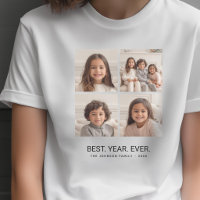 4 Photo Collage Minimaliste - Meilleure Année Jama