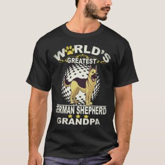 T-shirt 4 Plus Grand-Père Berger Allemand du Monde