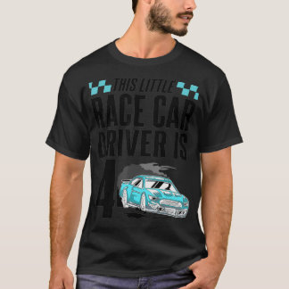 T-shirt 4 Year Old 4th Birthday Poison Boys Funny Kids Rac