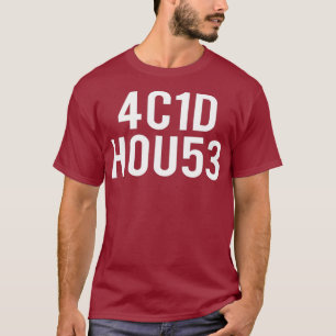 T-shirt 4C1D H0U53 Acid House Music DJ Rave Party Techno