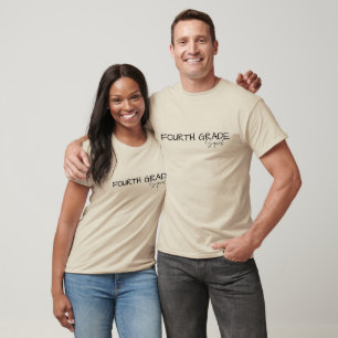 T-shirt 4e année Escadron enseignant école d'équipe d'élèv