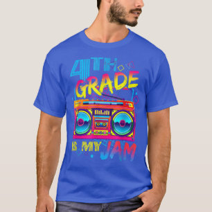 T-shirt 4e année est ma confiture Retro Radio Cassette ret