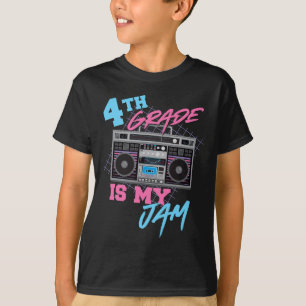 T-shirt 4e année est mon truc - Prof de boombox vintage 80