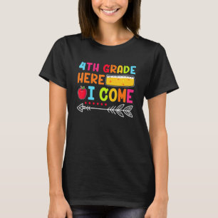 T-shirt 4e Année Je Viens Heureux Premier Jour D'École