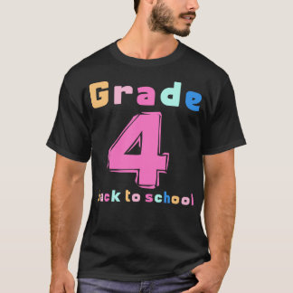 T-shirt 4e année Rainbow Girls Boys Teacher Cute 4e G