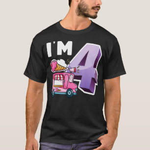 T-shirt 4e Anniversaire Crew Ice Crew Camion Im 4 Ice Crea