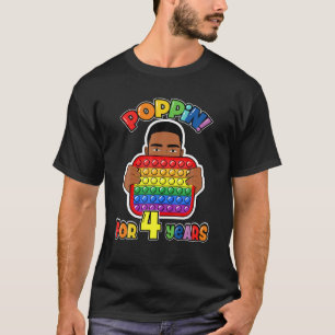 T-shirt 4E Anniversaire Pop It Fidget Boy African American