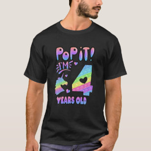 T-shirt 4E Anniversaire Unicorn Fidget Pop It Anniversaire
