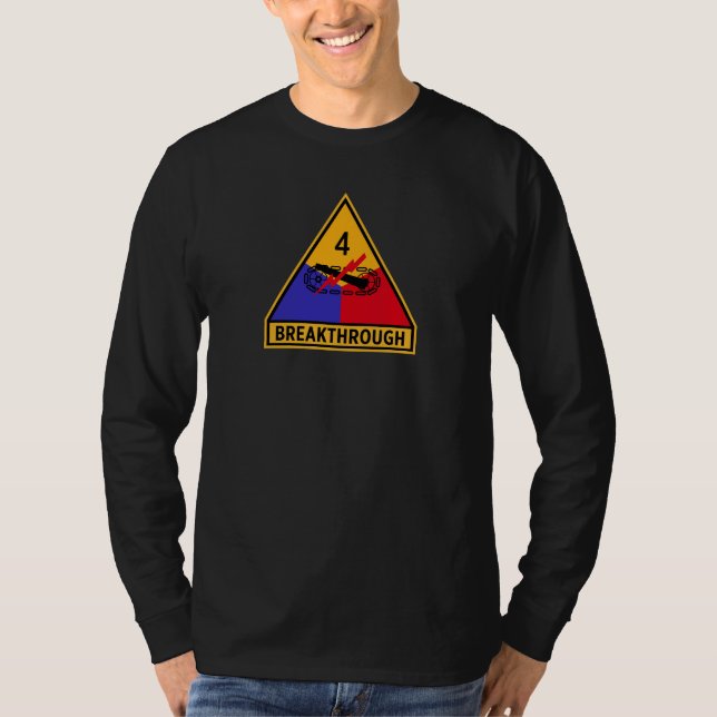 T-shirt 4e division blindée " percée " (Devant)