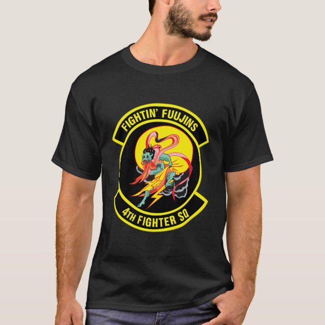T-shirt 4E Escadron D'Avion De Combat Combattant Fuujins V (Devant)