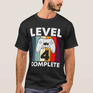 T-shirt 4e niveau Terminé 4 ans Mariage Anniversaire Vide