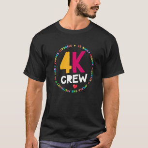 T-shirt 4k Équipe d'équipe Enseignant Jardin d'école mater