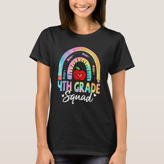 T-shirt 4th Grade Squad Back To School Fourth Grade Teache (Devant)