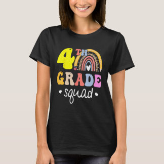 T-shirt 4th Grade Squad Teachers Kids Fourth Grade Back to