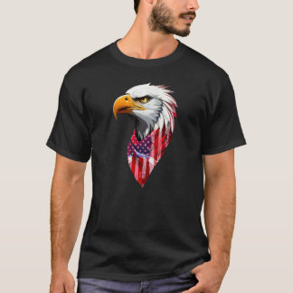 T-shirt 4th july American eagle flag Independence Day 1