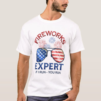 T-shirt 4th of July Fireworks Expert
