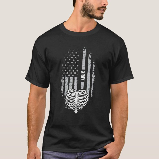 T-shirt 4th of July for a Patriotic X Ray Tech (Devant)