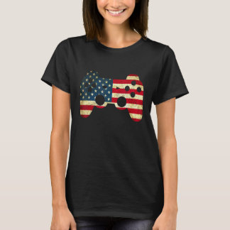 T-shirt 4th Of July Video Game Gamer Patriotic