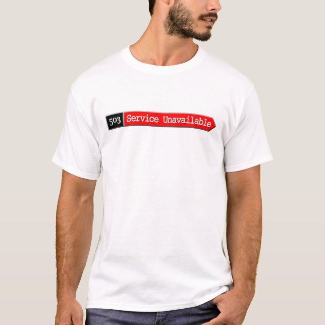 T-shirt 503 - Entretenez indisponible (Devant)