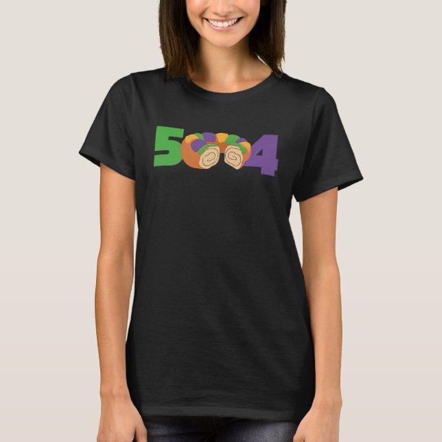 T-shirt 504 gâteau des rois Mardi Gras défilé La Nouvelle- (Devant)