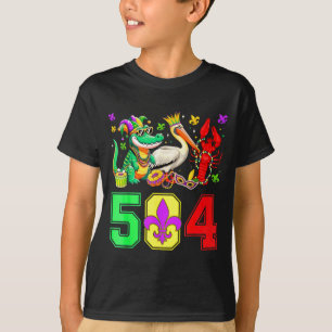 T-shirt 504 Nola Mardi Gras La Nouvelle-Orléans Louisiane 