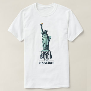 T-shirt 50501 Construire la Résistance 2025 Liberté USA 