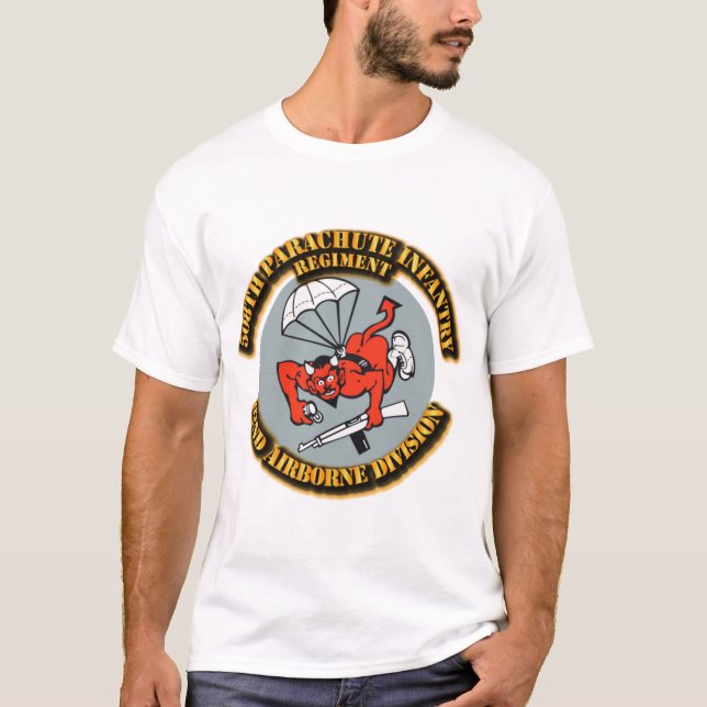 T-shirt 508e régiment d'infanterie de parachute (PIR) 82e  (Devant)