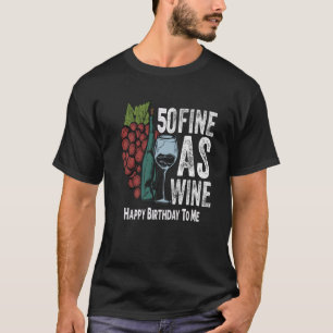 T-shirt 50 Amende Comme Vin 50 Anniversaire Fille 50