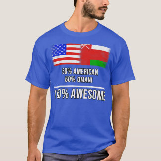T-shirt 50 American 50 Omani 100 Cadeau fantastique pour O