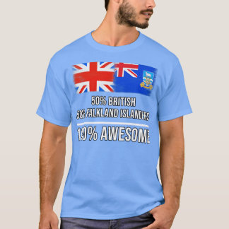 T-shirt 50 Anglais 50 Falkland Islanders 100 Cadeaux fanta