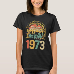 T-shirt 50 ans 50e anniversaire Vintage Rétro 19 mars