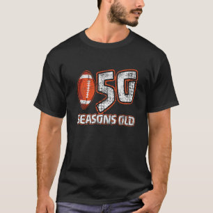 T-shirt 50 Ans 50E Saisons De Football Vieux Funny Footbal