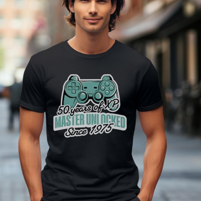 T-shirt 50 ans de XP Master Joueur déverrouillé Anniversai (Créateur téléchargé)