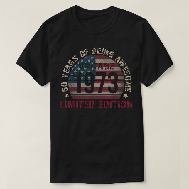 T-shirt 50 ans Décorations Hommes 50ème Anniversaire 1973 (Design devant)