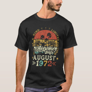T-shirt 50 Ans D'Être Impressionnant Depuis Août 1972 Limi