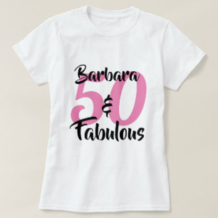 T-shirt 50 ans et Fabuleux Fête d'anniversaire personnalis