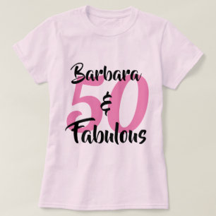 T-shirt 50 ans et Fabuleux Fête d'anniversaire personnalis