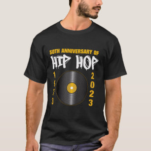 T-shirt 50 Ans Hip hop Vinyl Retro 50E Anniversaire Cele