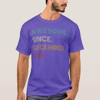 T-shirt 50 Ans Incroyable Depuis Décembre 1975 50e Anniver